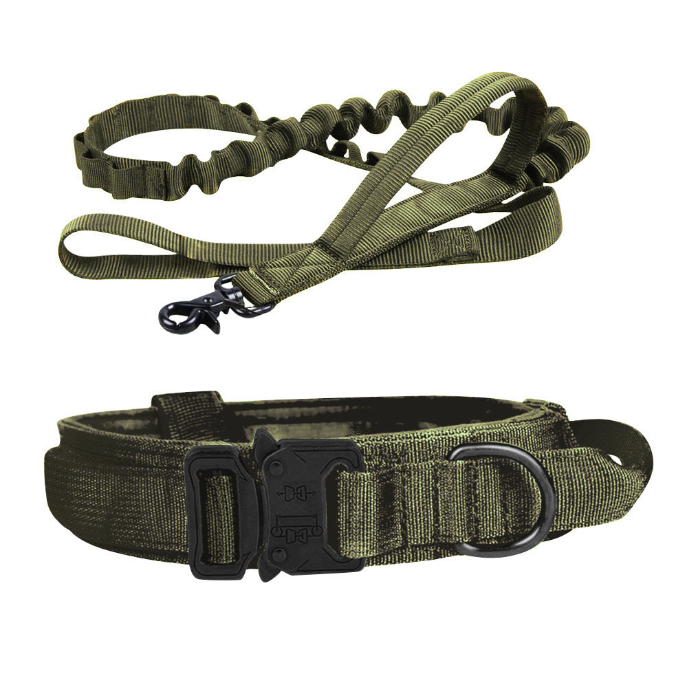 Coleira Tática com Trela para Cães - Treino e Exterior