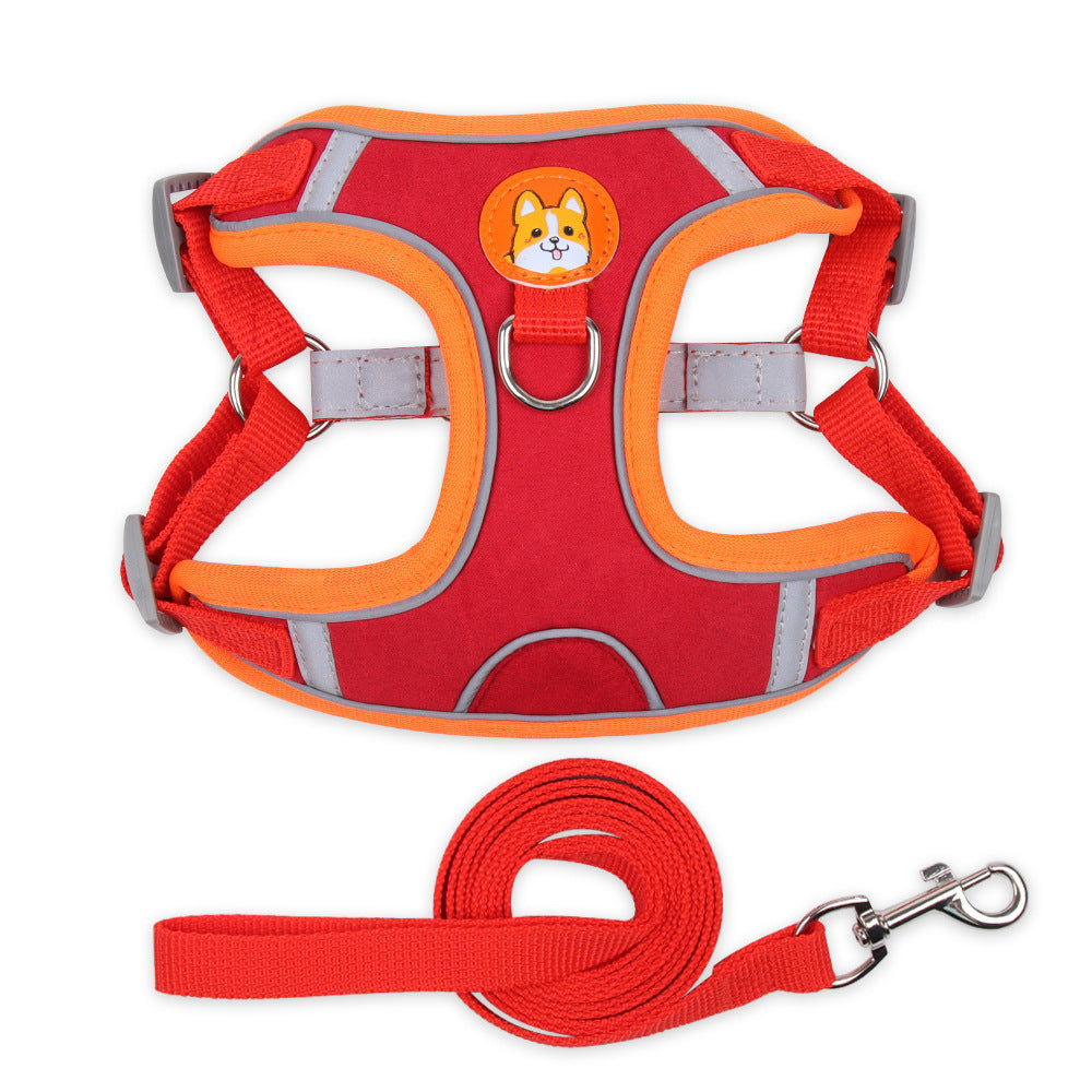 Reflective Vest Harness for Small Dogs with Leash