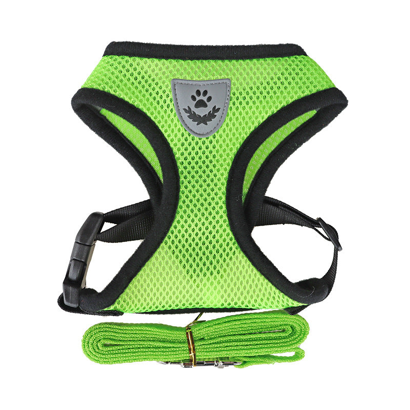 Rope Harness for Dogs with Collar and Leash