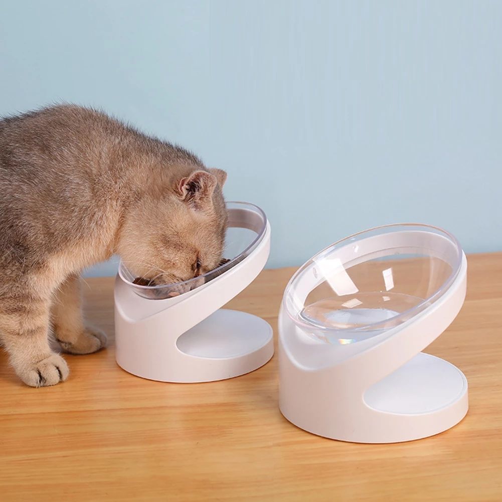 Comedouro Inclinado para Proteção Cervical de Cães e Gatos