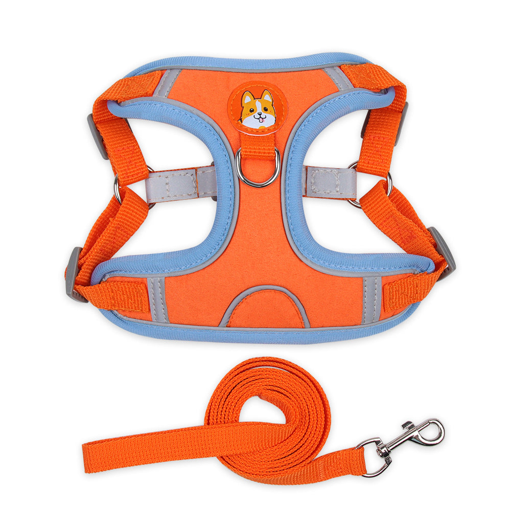 Reflective Vest Harness for Small Dogs with Leash